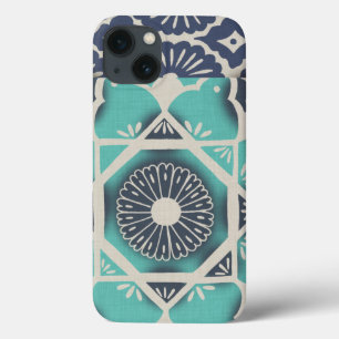 iPhone 13 Case Tuile bleue II de batik
