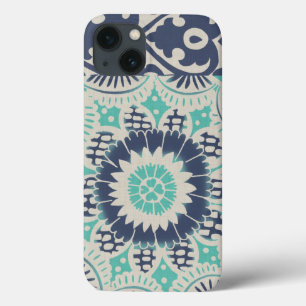 Etui iPhone 13 Tuile bleue III de batik