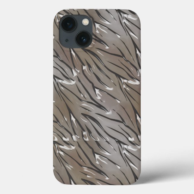 Coques Case-Mate iPhone Tuile de verre 3D tigre liquide zèbre peau cuir (Verso)