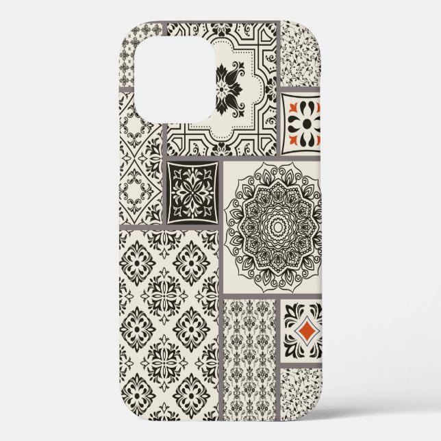 Coques Case-Mate iPhone Tuile en patchwork sans couture avec Islam, arabe, (Verso)
