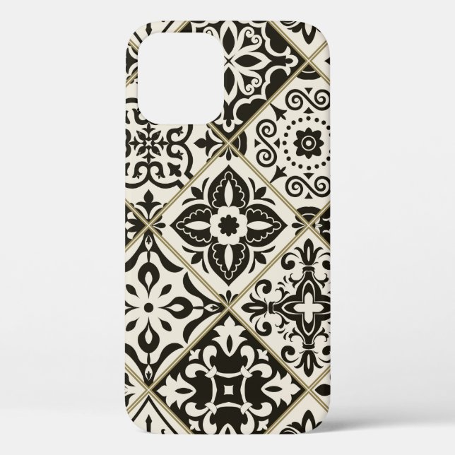 Coques Case-Mate iPhone Tuile en patchwork sans couture avec Islam, arabe, (Verso)