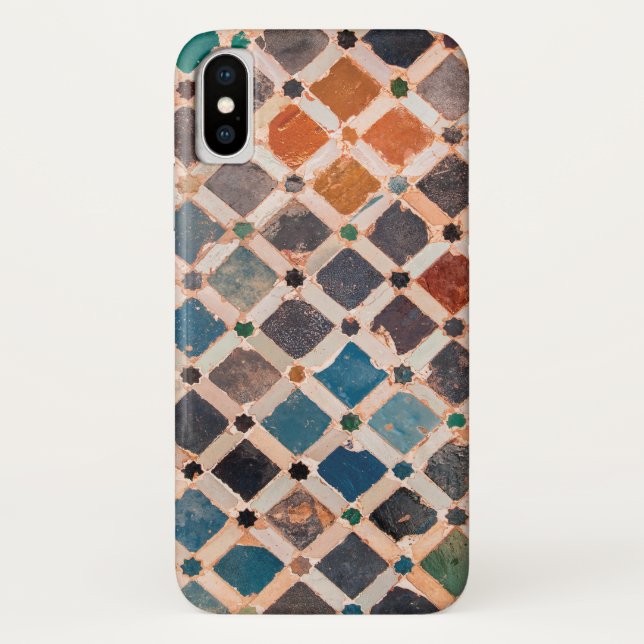 Coques Case-Mate iPhone tuiles modelées colorées (Dos)