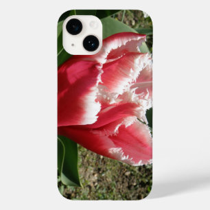 Coque Pour iPhone 14 Tulipe à franges roses