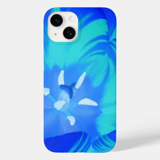 Coques Case-Mate iPhone Tulipe bleu clair (Verso)