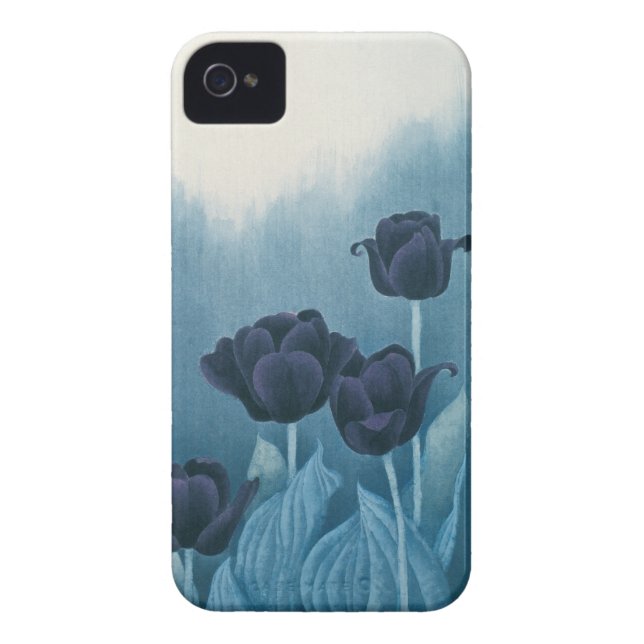 Coques Case-Mate iPhone Tulipe bleue (Dos)