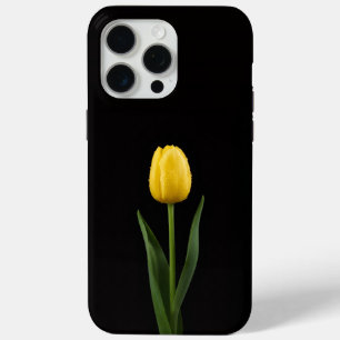 Coque Case-Mate iPhone Tulipe doré Black 4 Luxe iPhone 15 Pro Max