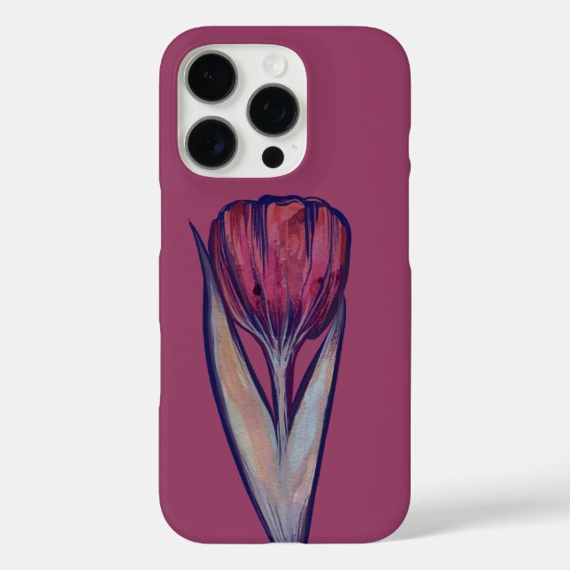 Coques Case-Mate iPhone Tulipe rose Fleur douce du printemps (Verso)