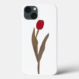 Case-Mate iPhone Case Tulipe rouge - Illustration florale Vintage