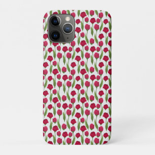 Case-Mate iPhone Case Tulipe tulipe rouge mignonne fleurs Aquarelles mot