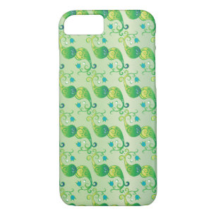 Coques Pour iPhone Tulipe verte Abstraite, modèle floral