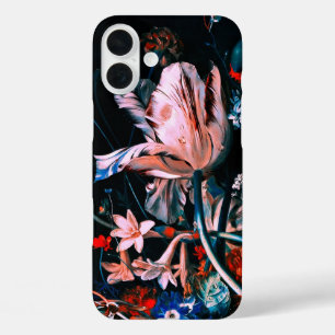 Coques iPhone 16 Plus TULIPES BLANCHES ROSES FLEURS COLORÉES DANS LE Flo