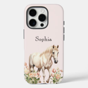 Coque iPhone 16 Pro Tulipes de Cheval Blanc Rosé