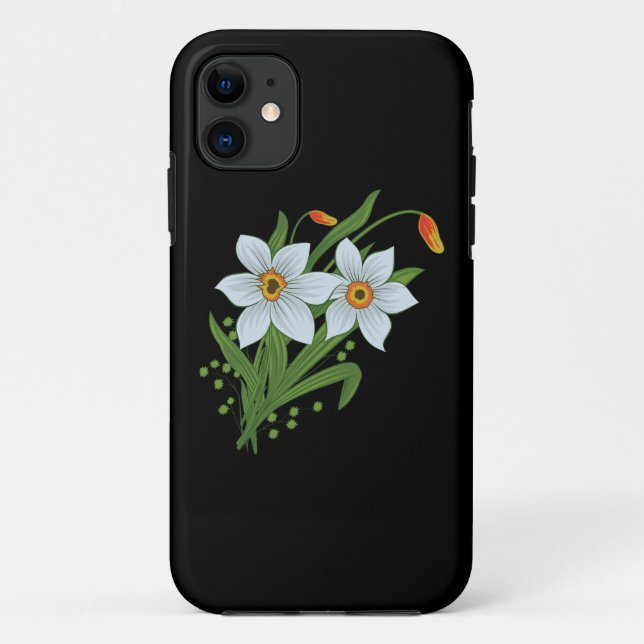 Coques Case-Mate iPhone Tulipes et fleurs de jonquilles (Dos)