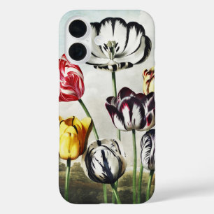 Coque Pour iPhone 16 Tulipes multicolores de style Régence humeur