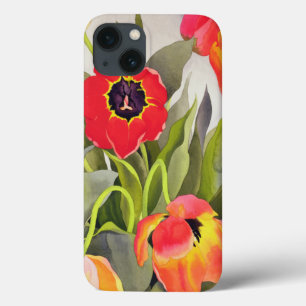 Coques Pour iPhone Tulipes oranges et rouges