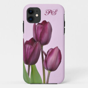 Etui iPhone Case-Mate Tulipes pourpres