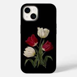Coque Case-Mate iPhone Tulipes primitives uniques 002~ Art botanique ~ ~