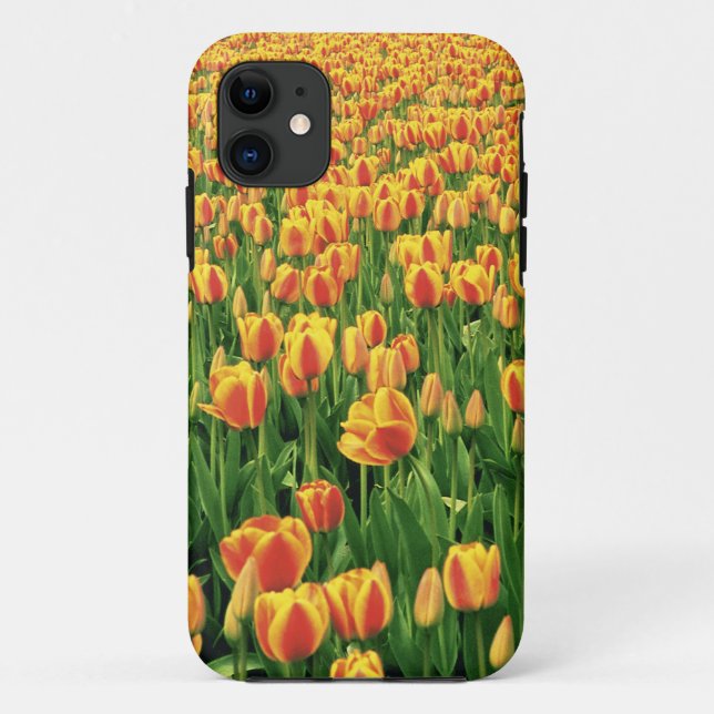 Coques Case-Mate iPhone Tulipes printanières fleurissent devant une vieill (Dos)