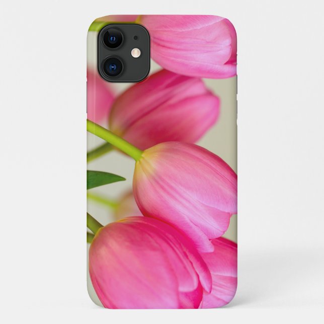 Coques Case-Mate iPhone Tulipes roses (Dos)