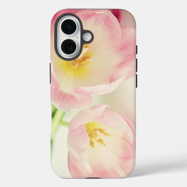 Coques Case-Mate iPhone Tulipes roses Vintages douces (Verso)