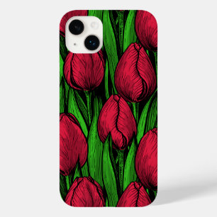 Coque Case-Mate iPhone Tulipes rouges