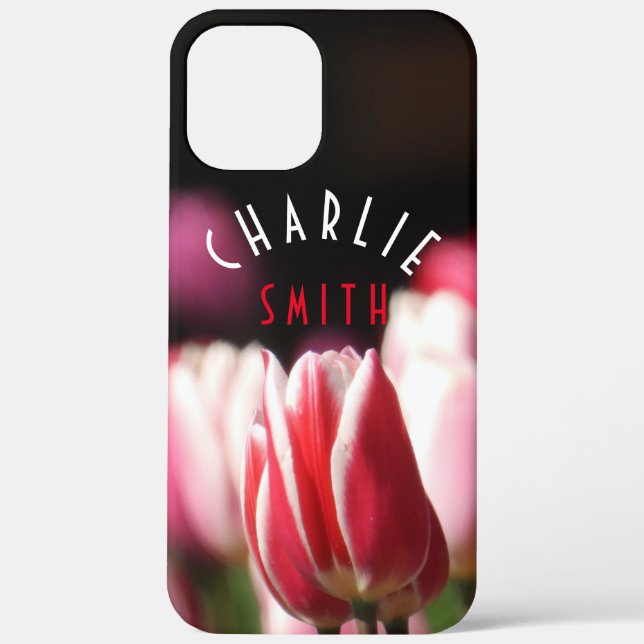 Coques Case-Mate iPhone Tulipes rouges et blanches (et roses) Coque-Mate i (Verso)