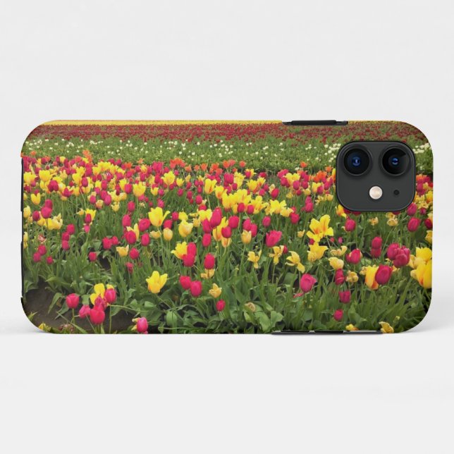 Coques Case-Mate iPhone Tulips de Pink & Yellow, Oregon (Dos (Horizontal))