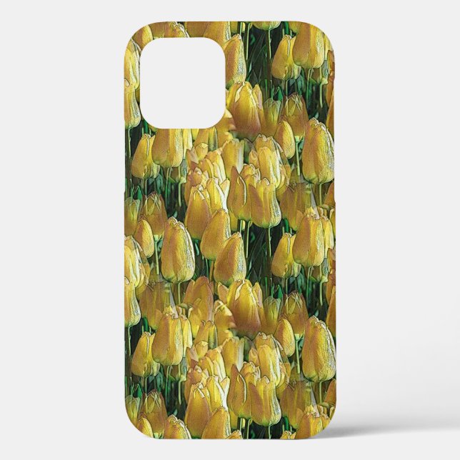 Coques Case-Mate iPhone Tulips Sunshine Yellow (Verso)