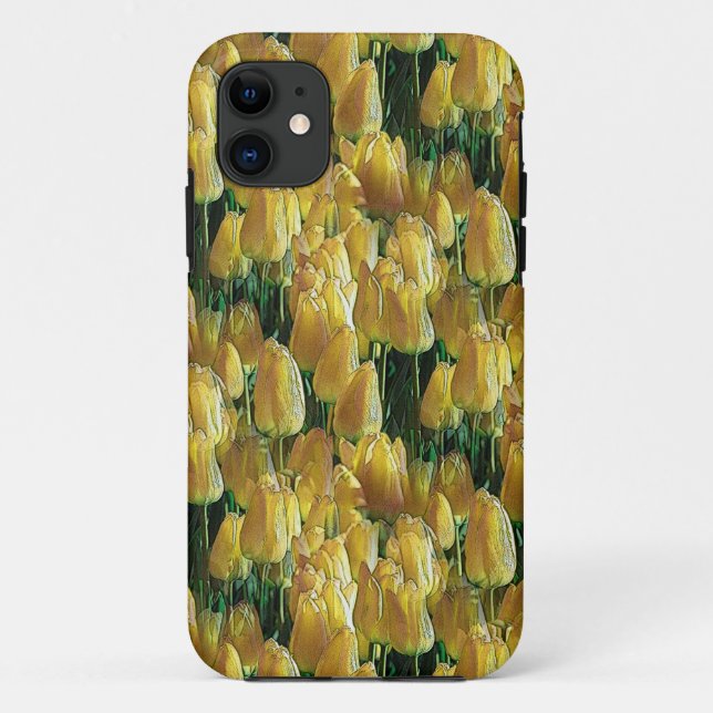 Coques Case-Mate iPhone Tulips Sunshine Yellow (Dos)