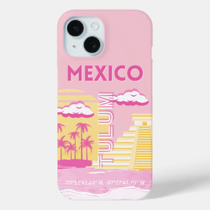 Coque Case-Mate iPhone Tulum, Art de voyage, Art prépa, Rose