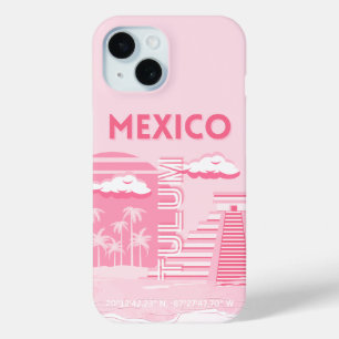 Coque Case-Mate iPhone Tulum, Mexique, Art Voyage, Art Rose