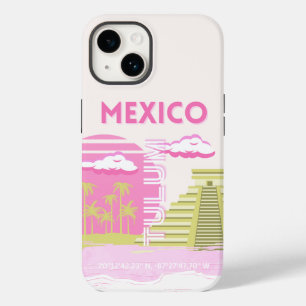 Coque Case-Mate iPhone Tulum, Mexique, Art Voyage, Rose