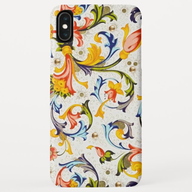 COQUES Case-Mate iPhone TURBILLONS FLORAUX DE LA RENAISSANCE FLORENTINE,FL (Dos)