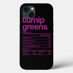 Case-Mate iPhone Case Turnip Greens Nutrition Fact Drôle Thanksgiving Ch