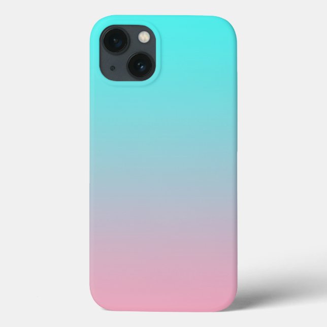 Coques Case-Mate iPhone Turquoise à rose simple dégradé Blended Arrière -  (Verso)
