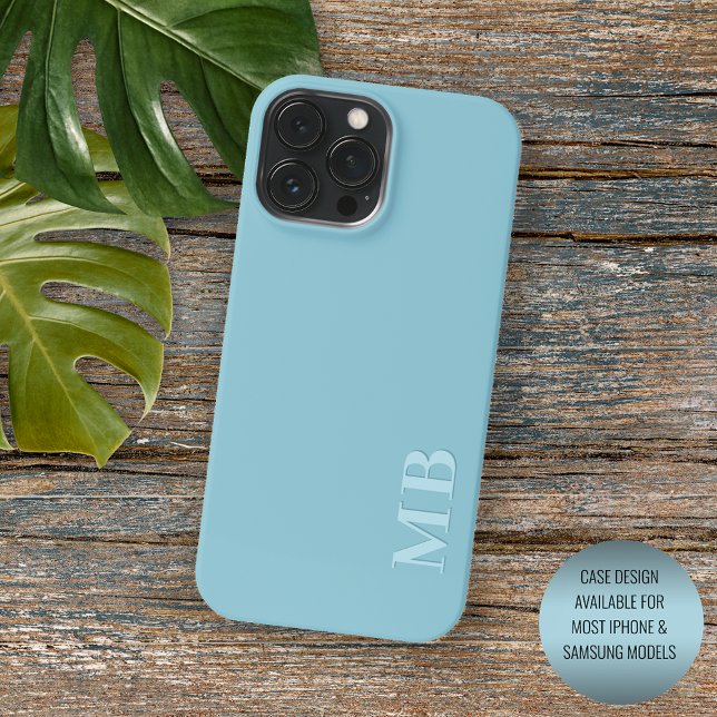 Coques Case-Mate iPhone Turquoise bleu clair personnalisé couleur (Créateur téléchargé)