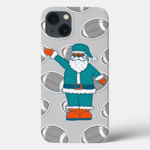 Case-Mate iPhone Case turquoise bleu orange xmas noir santa claus basket