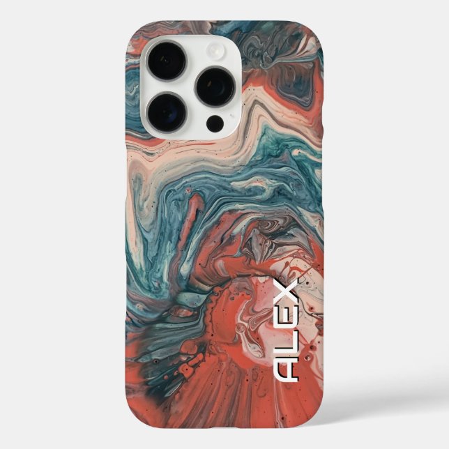 Coques Case-Mate iPhone Turquoise, Brûlé Orange & Crème Brûlé (Verso)