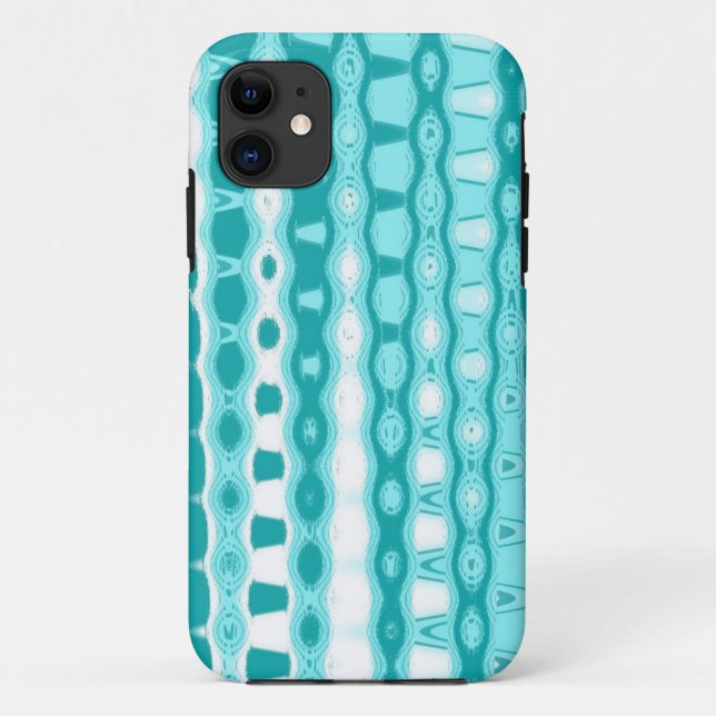 Coques Case-Mate iPhone Turquoise et blanc (Dos)