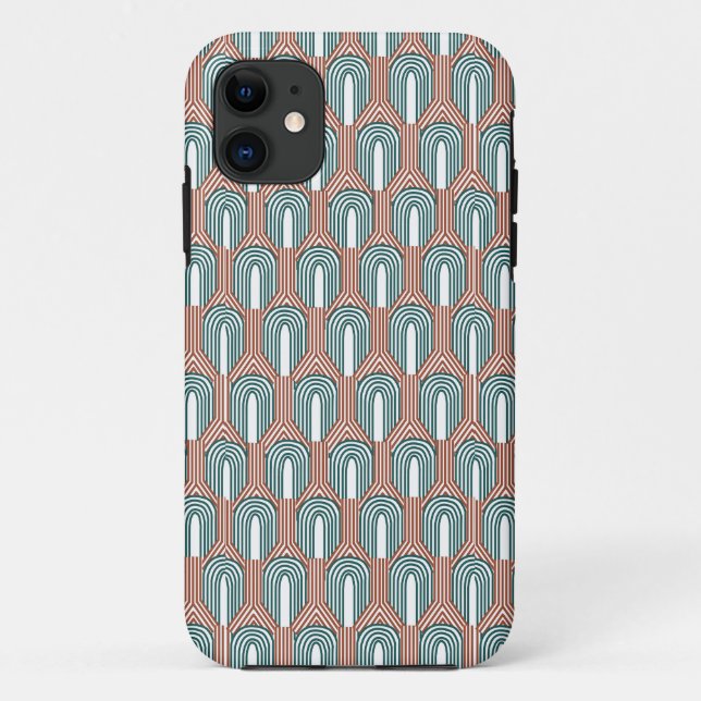 Coques Case-Mate iPhone Turquoise et cuivre (Dos)
