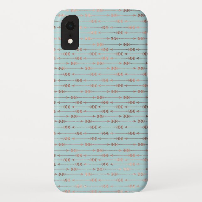Coques Case-Mate iPhone Turquoise Flèche rouge rose or Tribal Boho Arrow (Dos)