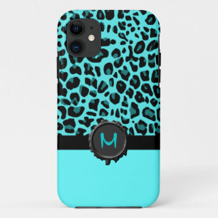 Coque Case-Mate iPhone Turquoise Jaguar Imprimer Monogramme iPhone 5 Coqu