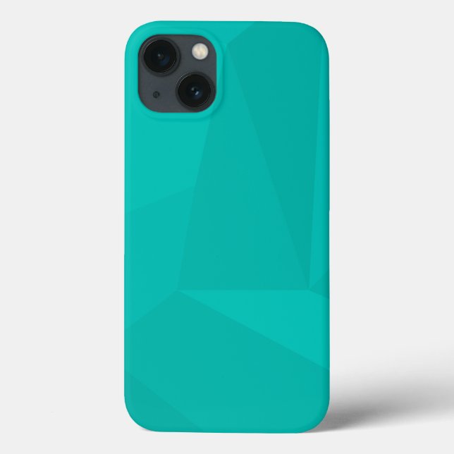 Coques Case-Mate iPhone Turquoise, moderne, cool, art géométrique tendance (Verso)