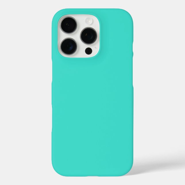 Coques Case-Mate iPhone Turquoise Moderne Uni Couleur Unie | Sarcelle (Verso)
