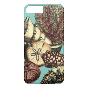 Coque Case-Mate Pour iPhone Turquoise Shell et collection de corail rouge