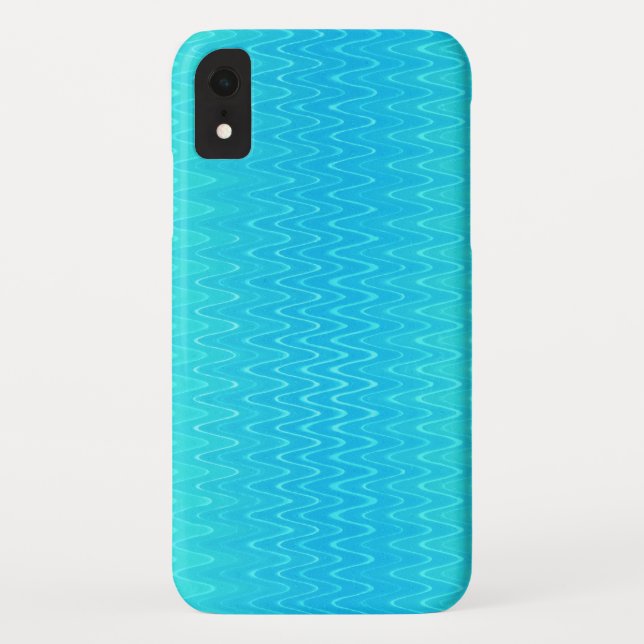 Coques Case-Mate iPhone Turquoise Turquoise bleu vert Motif Zigzag (Dos)