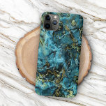 iPhone 13 Pro Max Coque Turquoise Turquoise Faux Gold Minerals Agate Motif<br><div class="desc">Magnifique turquoise bleu vert contemporain, aqua turquoise et faux or couleur agate minéraux motif. Design hipster original, branché, moderne et fantaisiste pour l'élégante fashionista artistique ou l'art de la mode diva, branché, style d'art rétro vintage ou design graphique numérique abstrait. Unique, joli, décoratif, tendance et motif disponible sur des couvertures...</div>