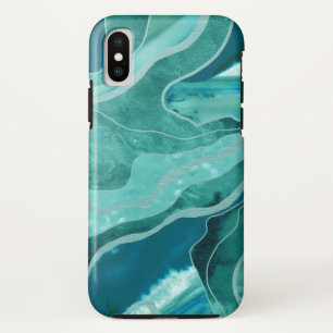 Case-Mate iPhone Case Turquoise Turquoise molle Marbre Agate Glam #1 #d