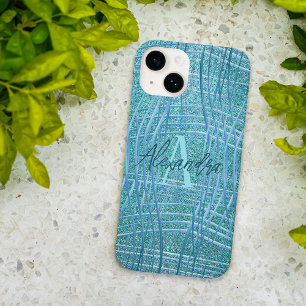 Coque Case-Mate iPhone Turquoise Turquoise Parties scintillant métallique