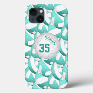 Case-Mate iPhone Case turquoise turquoise personnalisée filles volley-ba